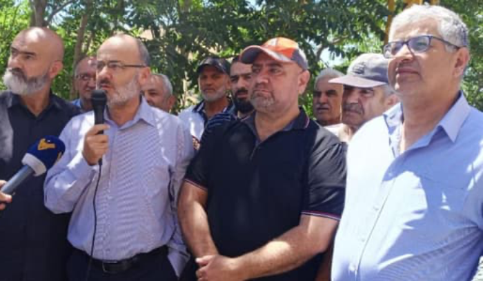 اعتصام أمام مركز مؤسسة كهرباء لبنان في مشغرة