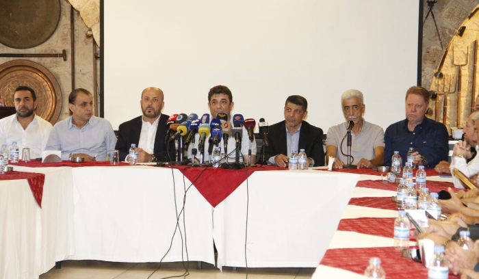 لقاء اعلامي دعما للمقاومة الفلسطينية بدعوة من اللقاء الإعلامي الوطني في بيروت