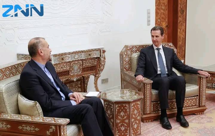 وزير الخارجية الإيراني حسين أميرعبد اللهيان بضيافة الأسد