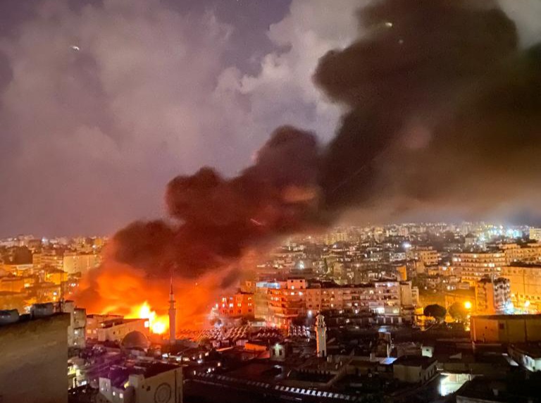 كارثة كبيرة جراء حريق كبير في طرابلس