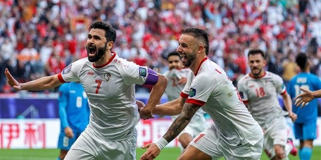 منتخب سورية الأول بكرة القدم يتأهل إلى الدور الثاني من بطولة آسيا