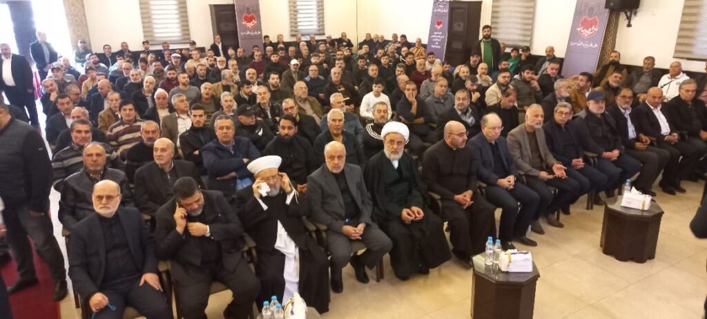 احتفال لحزب الله في حارة صيدا بمناسبة استشهاد سليماني والمهندس
