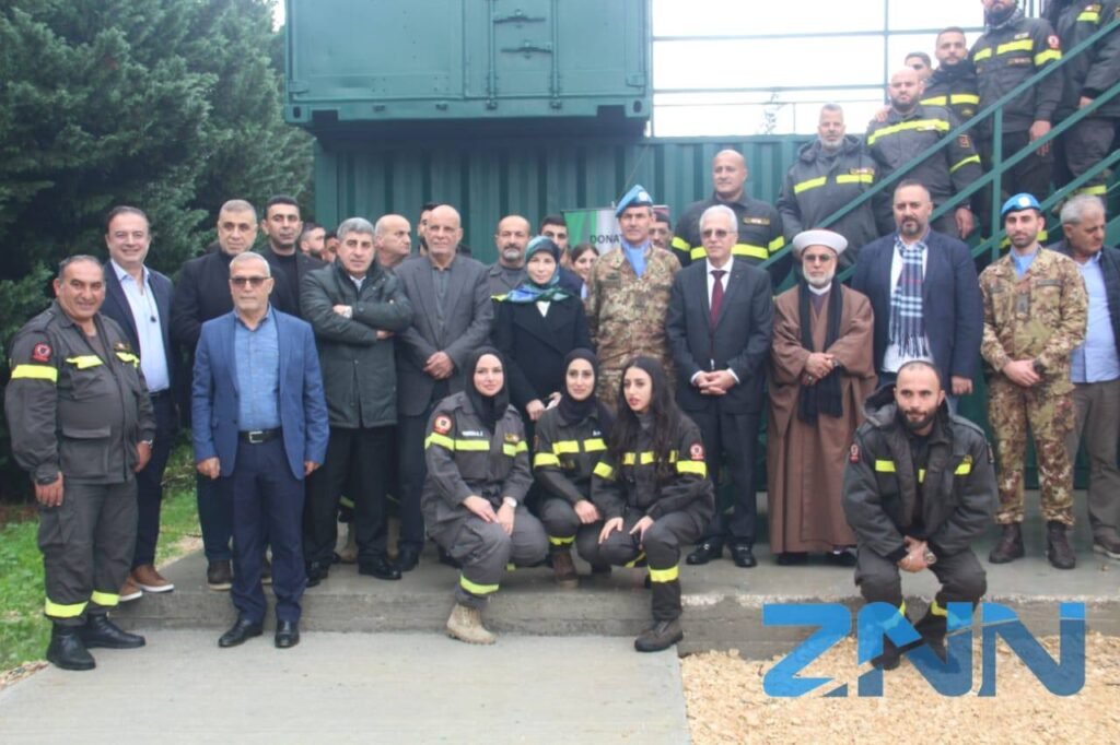 حفل تدشين مركز للتدريب على الاطفاء في مركز صور الاقليمي والعضوي
