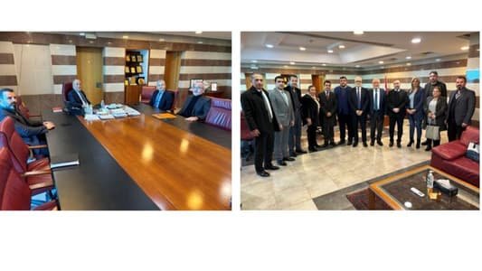 الحلبي عرض مع سفير عمان ونواب ووفد متفرغي اللبنانية شؤونا تربوية