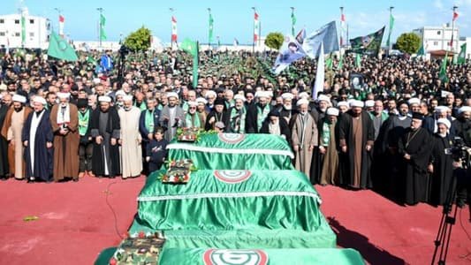 “حركة أمل” شيعت شهداءها الثلاثة في صور