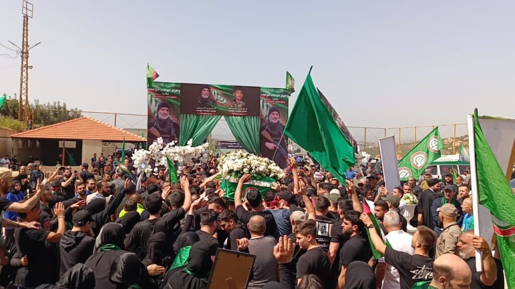 مأتم جماهيري حاشد لشهيد حركة امل القائد وسيم موسى ( طاهر ) في بلدة كفركلا