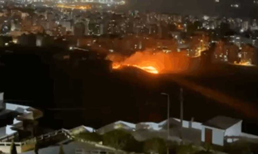 بالفيديو- حريق كبير في جبل البداوي