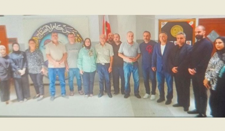 ناصر جابر تفقد مركز تصحيح الامتحانات في ثانوية حسن كامل الصباح