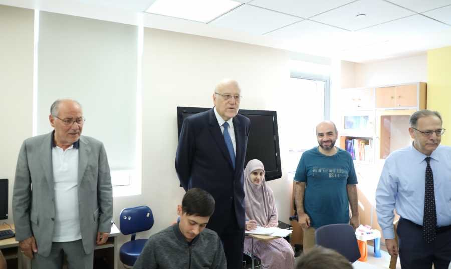 جولة لميقاتي والحلبي على مراكز الامتحانات في “سان جود”