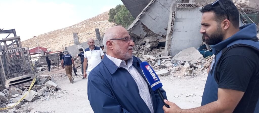 حمدان تفقد مكان المجزرة في الكفور – النبطية