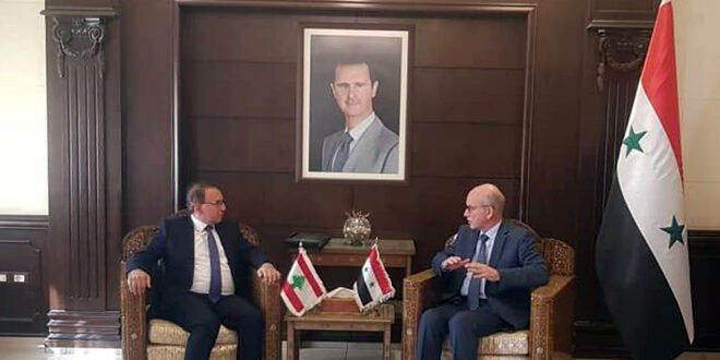 وزير الادارة المحلية السورية بحث مع شرف الدين استضافة الوافدين اللبنانيين وعودة اللاجئين السوريين