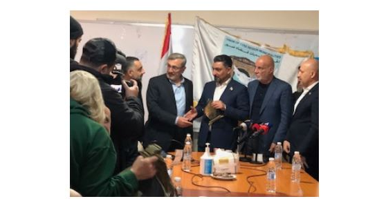 اتحاد بلديات قضاء صور تسلم مساعدات عراقية