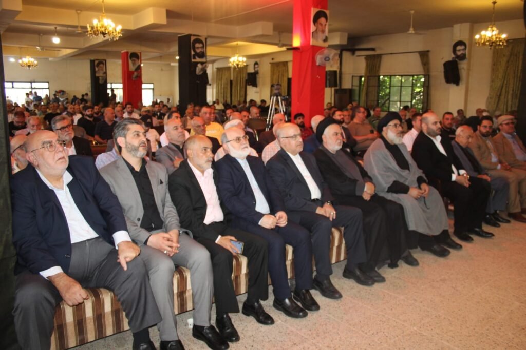 احتفال تٲبيني في حسينية بلدة تمنين التحتا بذكرى اسبوع وفاة والدة الزميل فادي ابو دية