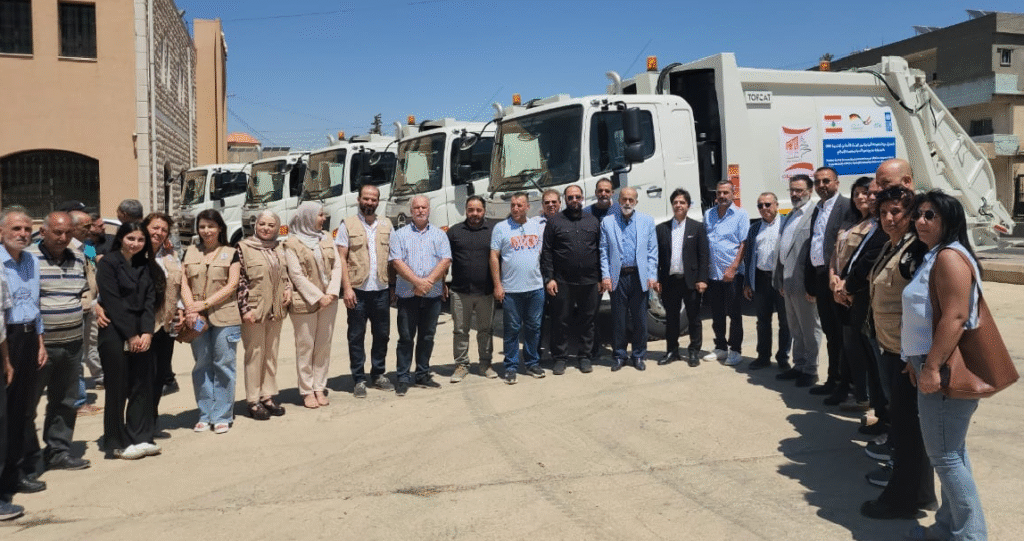 فريق UNDP سلم اتحاد بلديات بعلبك الدفعة الأخيرة من الآليات بتمويل ألماني
