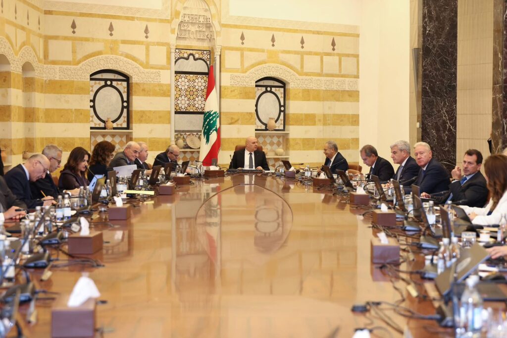 مجلس الوزراء من بعبدا: إقرار خطة الجيش لحصر السلاح وتعليق المادة 112 لمرة واحدة