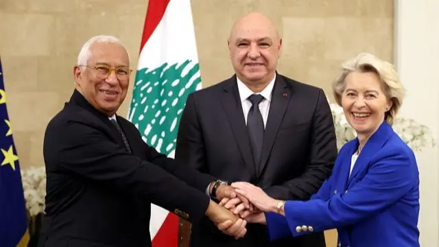 الرئيس عون دعا أوروبا إلى إلزام إسرائيل احترام اتفاق وقف الاعمال العدائية