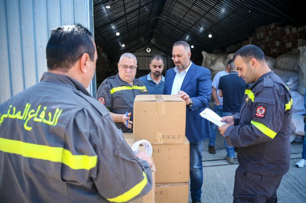 استلام دفعة أولى من معدات طبية ولوجستية لمراكز الدفاع المدني المنتشرة في القطاع الشرقي لليونيفيل