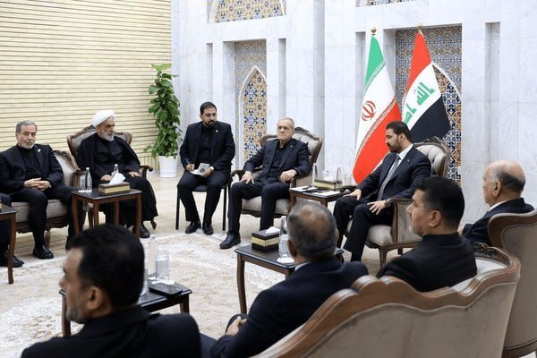 بزشكيان: نعتز بعمق العلاقة التي تربط الشعبين الايراني والعراقي