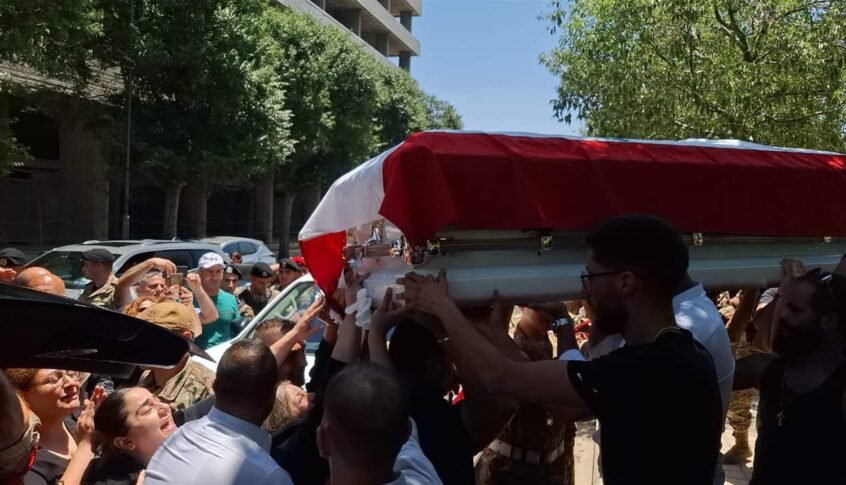 زحلة استقبلت جثمان الشهيد باتريك أنترانيك بيكاريان!