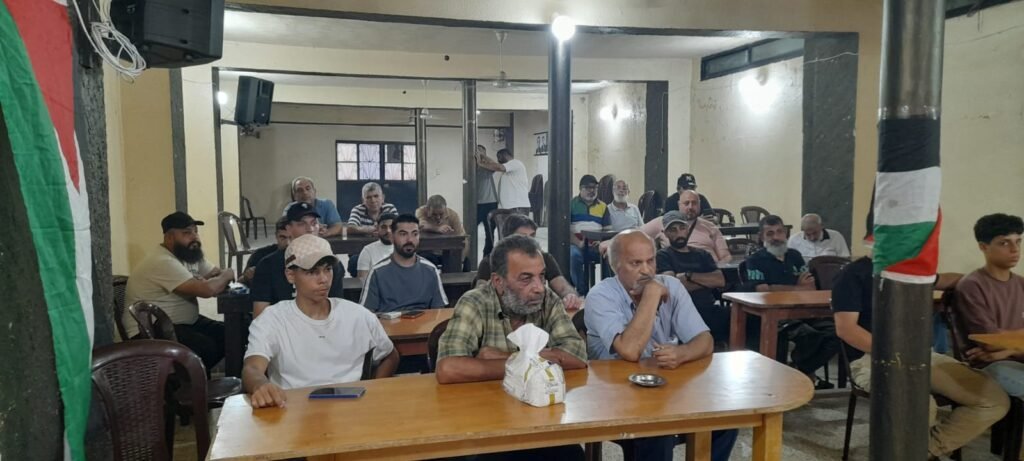 قطاع العمال في الجبهة الديمقراطية ينظم ندوة حول خدمات الأونروا في مخيم عين الحلوة