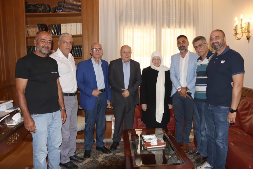 بهية الحريري استقبلت بشارة الأسمر مع وفد من اتحاد الجنوب