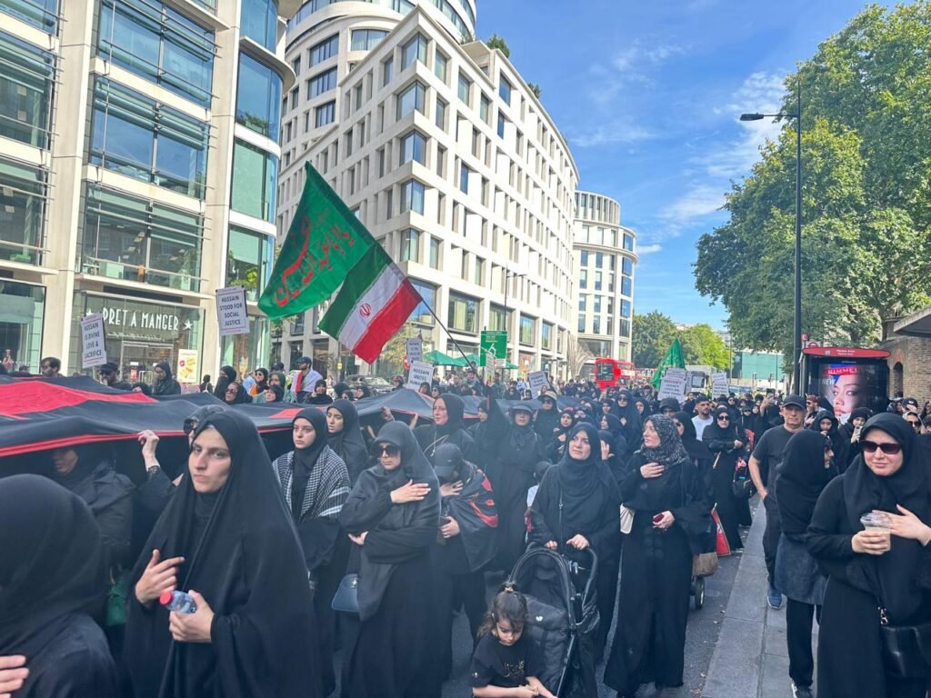من “ماربل آرتش” إلى “أدجور روود”.. الركب الزينبي يُلبي نداء كربلاء في قلب العاصمة البريطانية