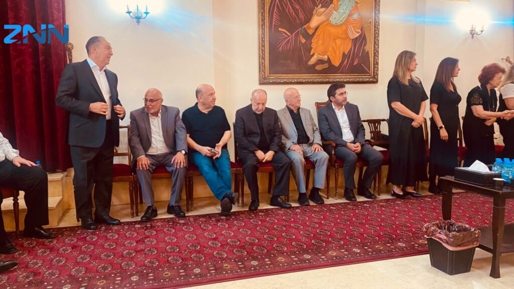 حمدان زار بلدة مغدوشة معزيا بوفاة والدة رئبس البلدية المهندس رئيف يونان