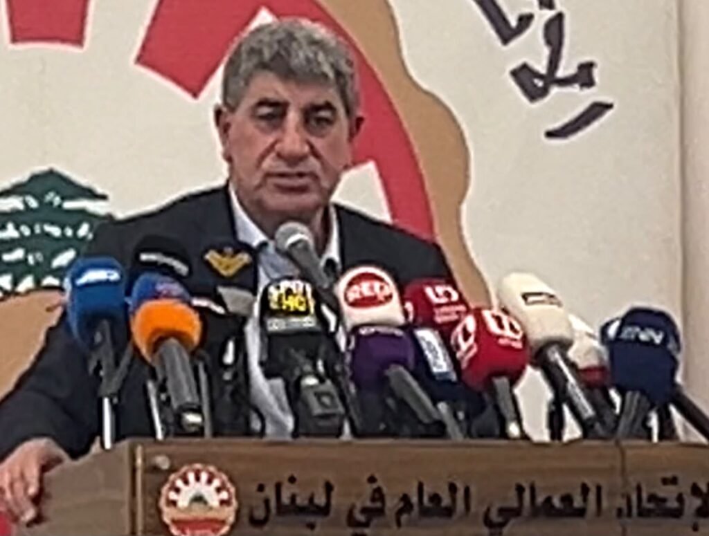طليس من مؤتمر الاتحاد العمالي: مشكلتنا مع الحكومة وليست مع المواطن… ولا حوار قبل تنفيذ القوانين