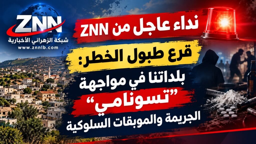 نداء عاجل من ZNN | قرع طبول الخطر: بلداتنا في مواجهة “تسونامي” الجريمة والموبقات السلوكية